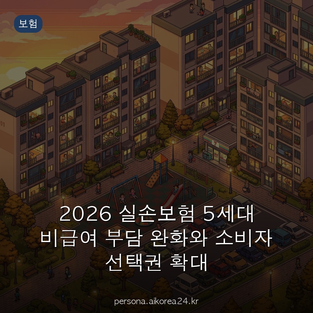 2026 실손보험 5세대 비급여 부담 완화와 소비자 선택권 확대