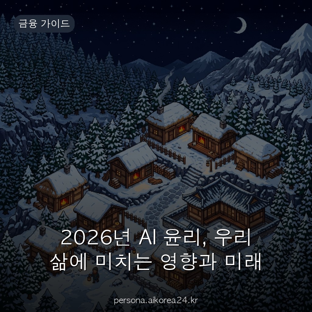 2026년 AI 윤리, 우리 삶에 미치는 영향과 미래
