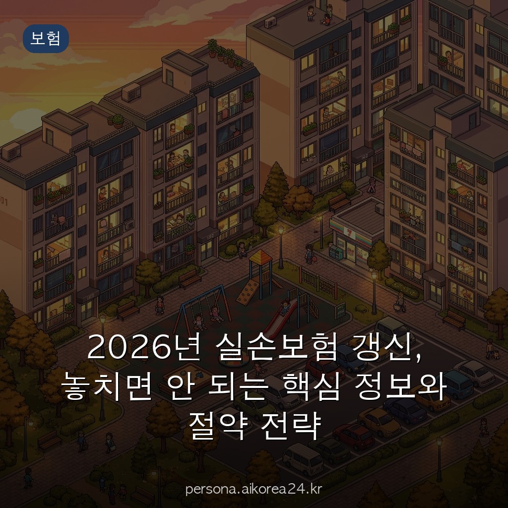 2026년 실손보험 갱신, 놓치면 안 되는 핵심 정보와 절약 전략