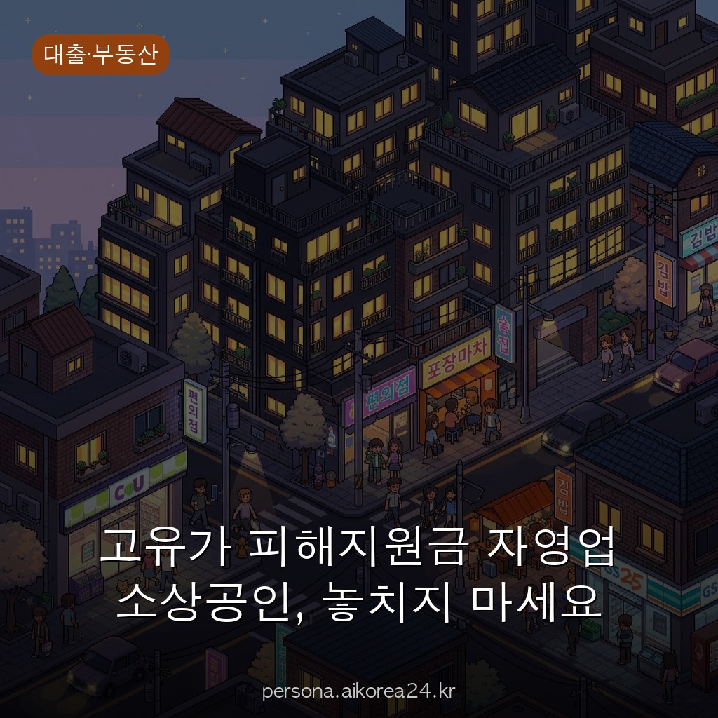 고유가 피해지원금 자영업 소상공인, 놓치지 마세요