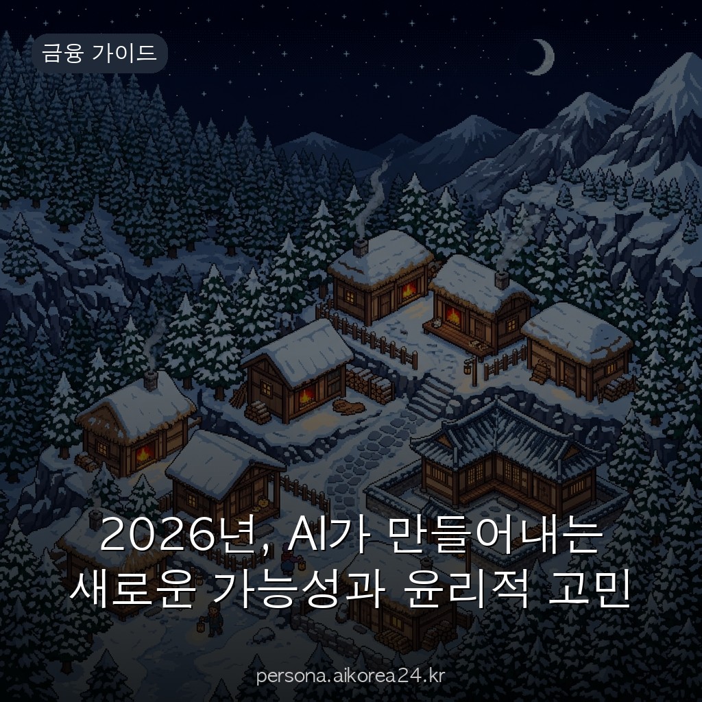 2026년, AI가 만들어내는 새로운 가능성과 윤리적 고민