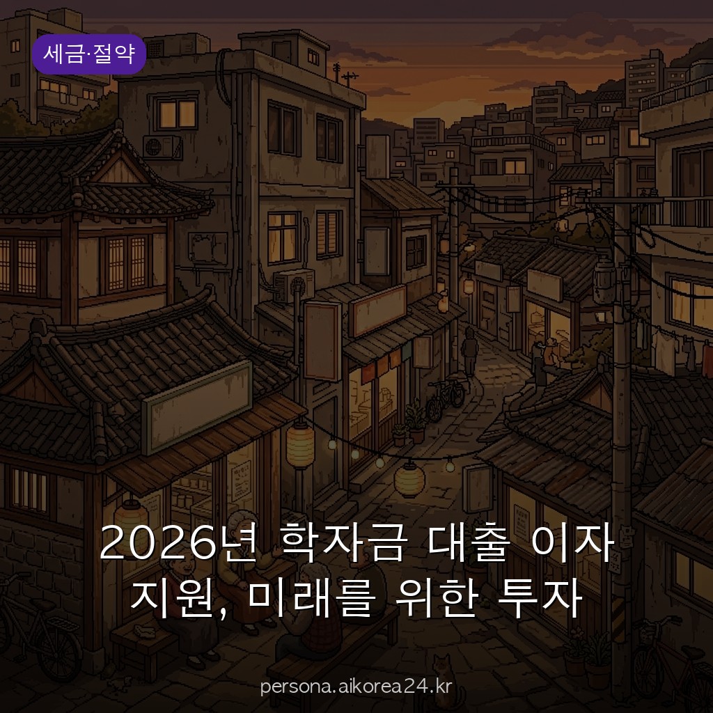 2026년 학자금 대출 이자 지원, 미래를 위한 투자