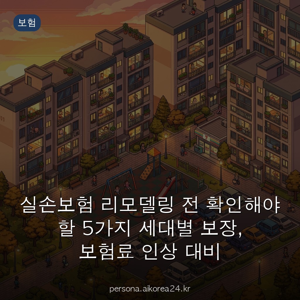 실손보험 리모델링 전 확인해야 할 5가지 세대별 보장, 보험료 인상 대비