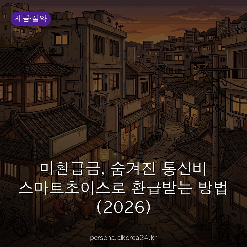 미환급금, 숨겨진 통신비 스마트초이스로 환급받는 방법 (2026)