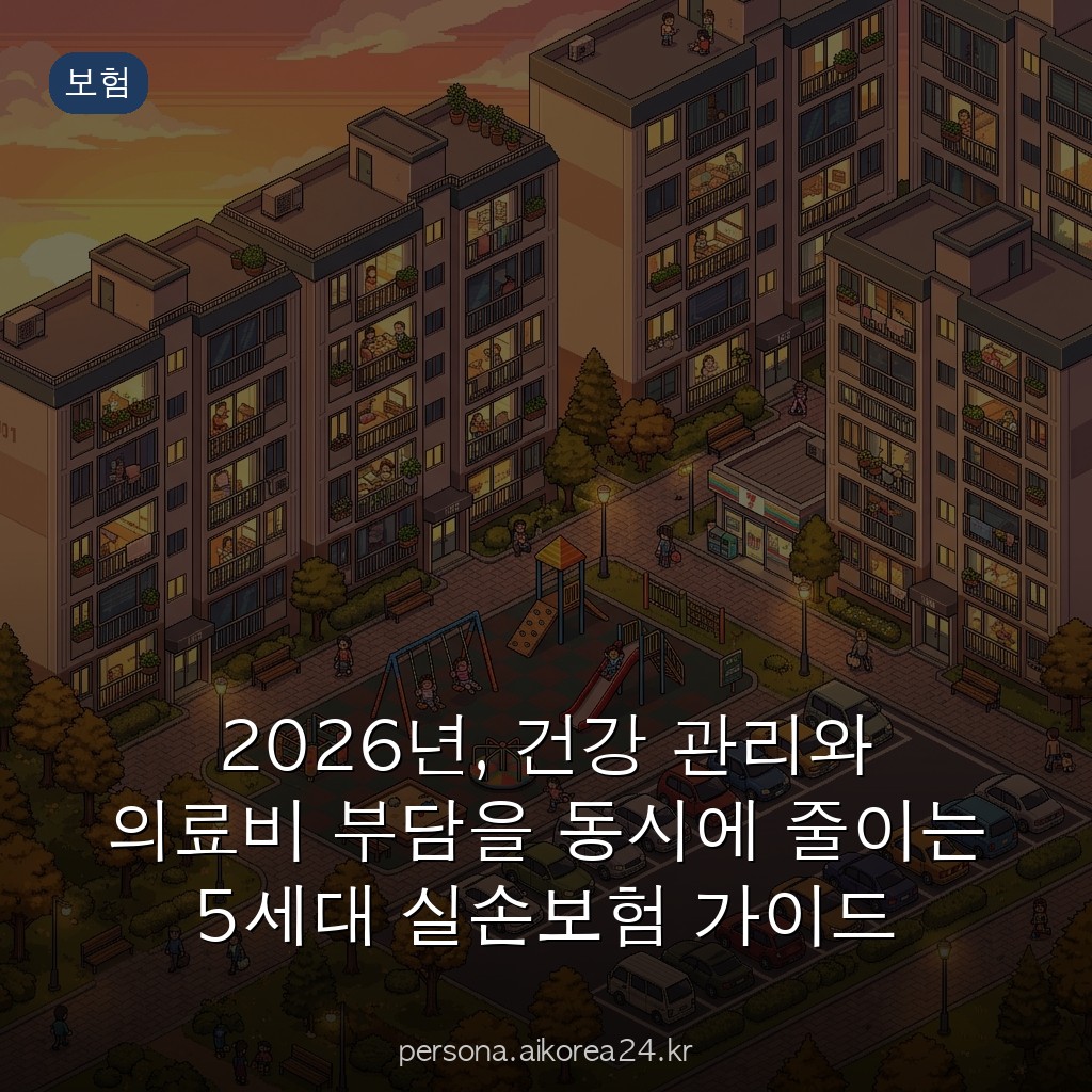 2026년, 건강 관리와 의료비 부담을 동시에 줄이는 5세대 실손보험 가이드
