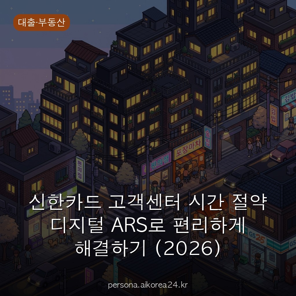 신한카드 고객센터 시간 절약 디지털 ARS로 편리하게 해결하기 (2026)