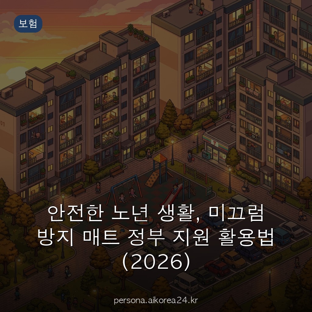 안전한 노년 생활, 미끄럼 방지 매트 정부 지원 활용법 (2026)