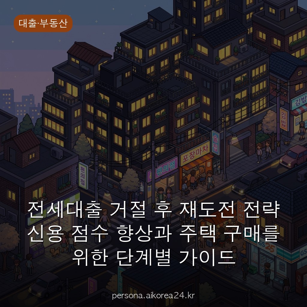 전세대출 거절 후 재도전 전략 신용 점수 향상과 주택 구매를 위한 단계별 가이드 (2026)
