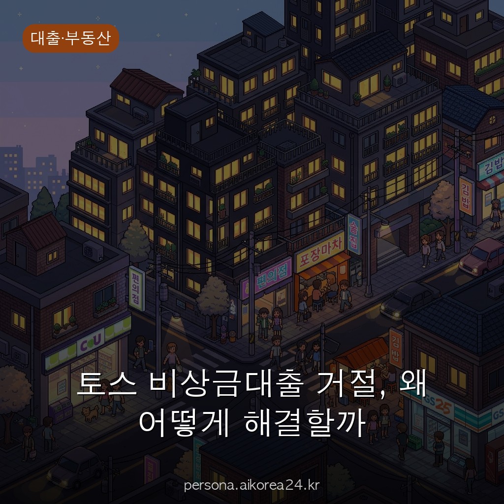 토스 비상금대출 거절, 왜 어떻게 해결할까