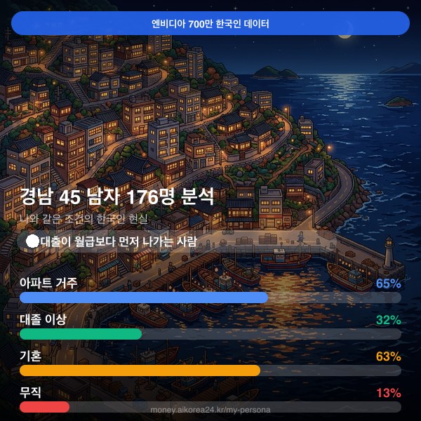 경남 40대 남자 페르소나 카드