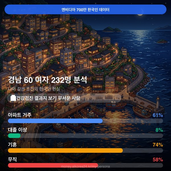 경남 60대 여자 페르소나 카드