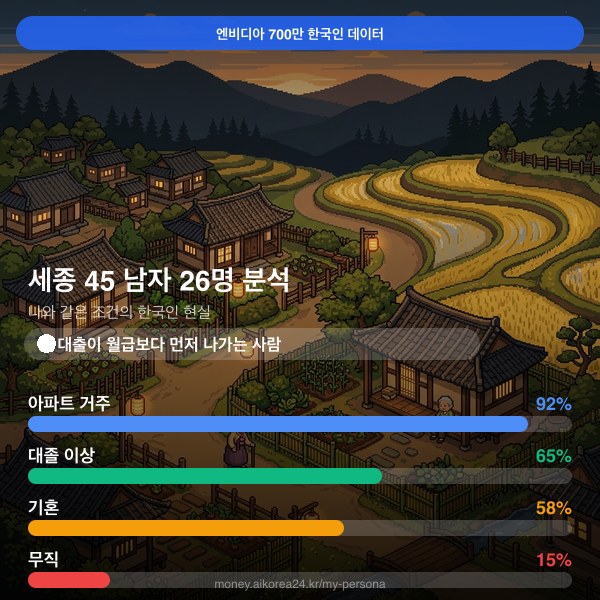 세종 40대 남자 페르소나 카드