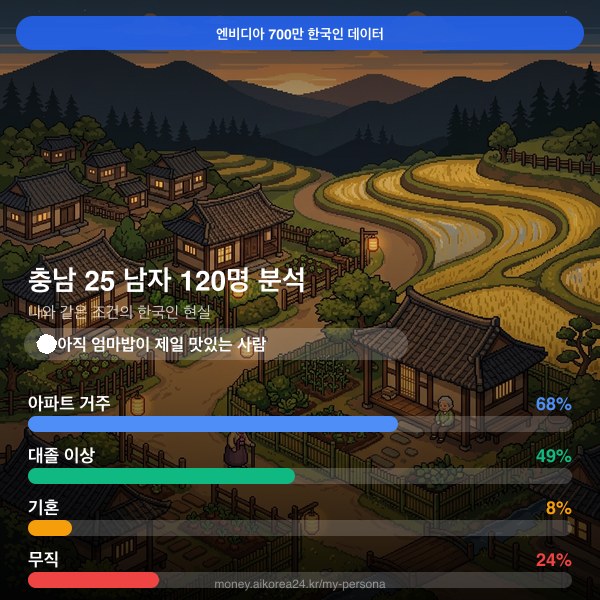 충남 20대 남자 페르소나 카드