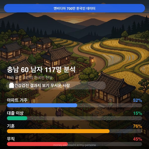 충남 60대 남자 페르소나 카드