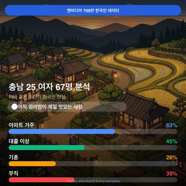 충남 20대 여자 페르소나 카드