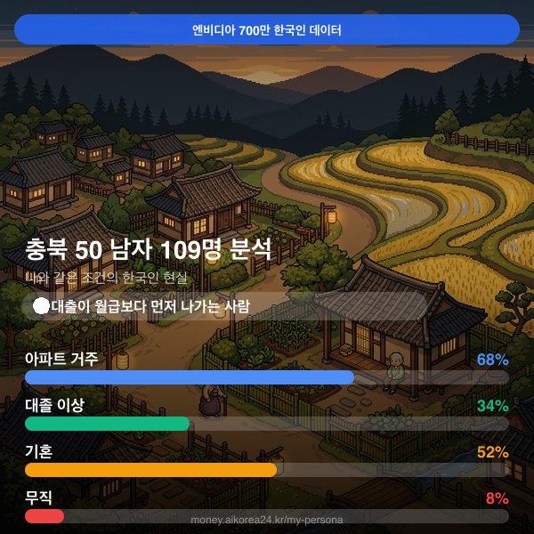 충북 50대 남자 페르소나 카드